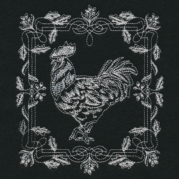 Framed Chalkboard Rooster - Image 3