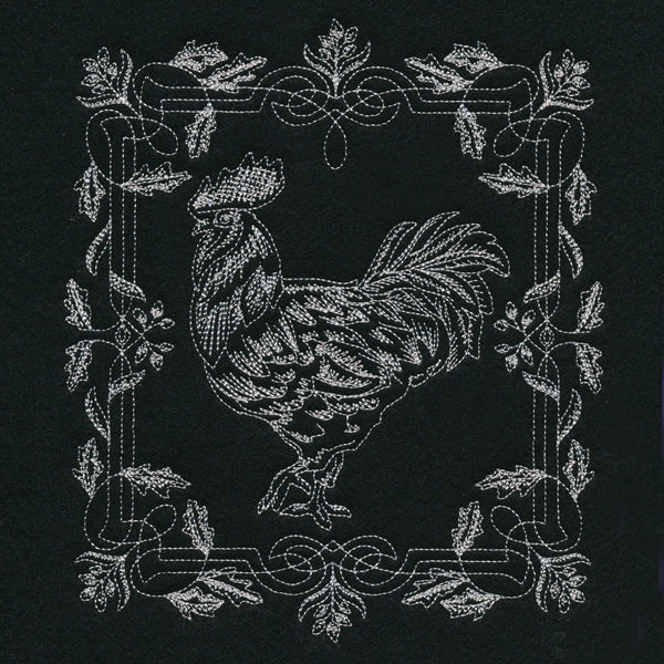 Framed Chalkboard Rooster - Image 4