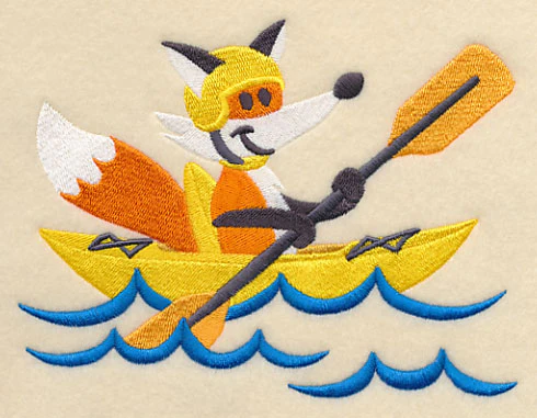 Frances Fox in a Kayak
