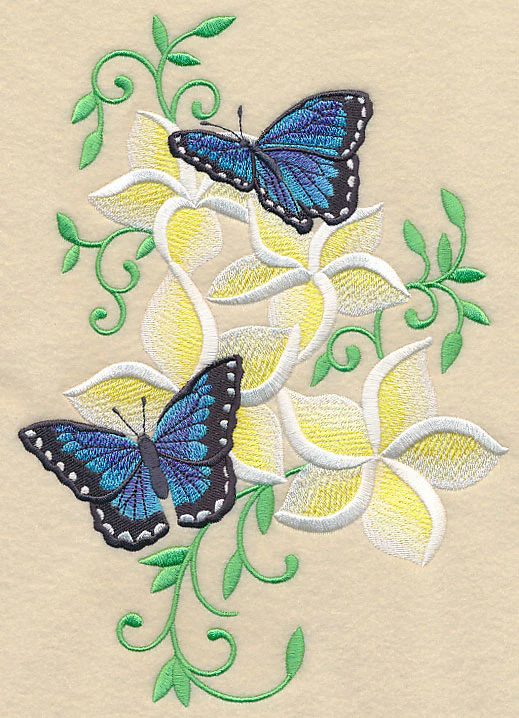 Frangipani and Butterflies - Image 6