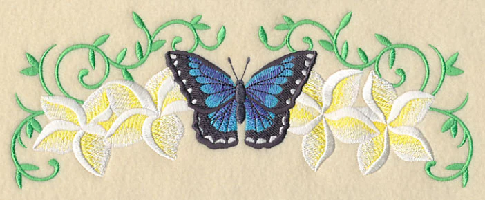 Frangipani and Butterfly Border - Image 2