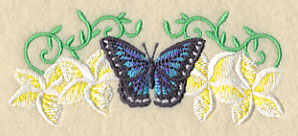 Frangipani and Butterfly Border - Image 5