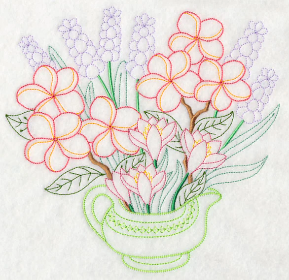 Frangipani and Hyacinth Bouquet (Vintage) - Image 5