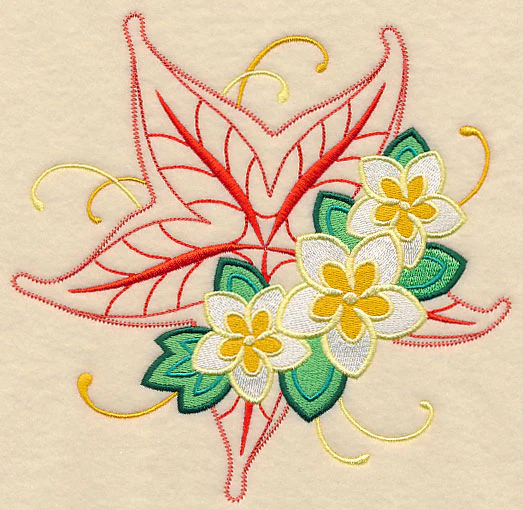 Frangipani and Starfish (Vintage) - Image 2