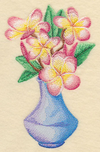 Frangipani Bouquet in Watercolor - Image 4