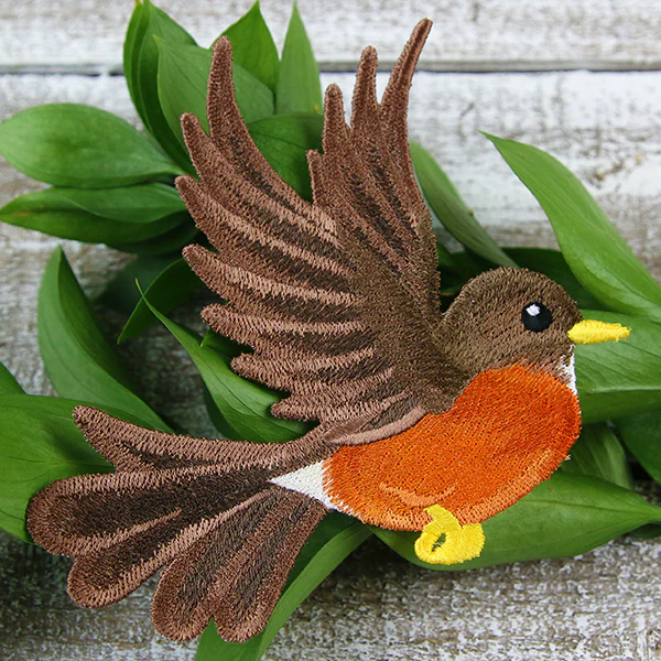 Free-Flying American Robin (In-the-Hoop) - Image 3