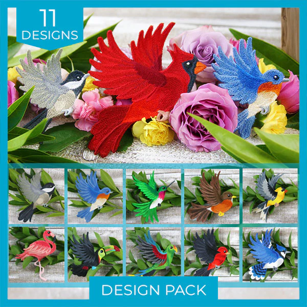 Free-Flying Birds (In-the-Hoop) Design Pack - Image 2