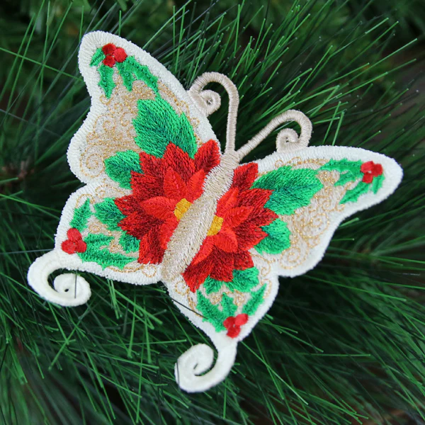Free-Flying Christmas Butterfly (In-the-Hoop) - Image 7