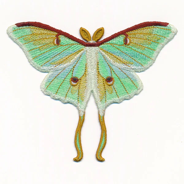 Free-Flying Luna Moth (In-the-Hoop) - Image 2