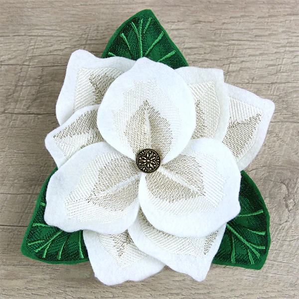 Freestanding Fabric Magnolia (In-the-Hoop) - Image 7