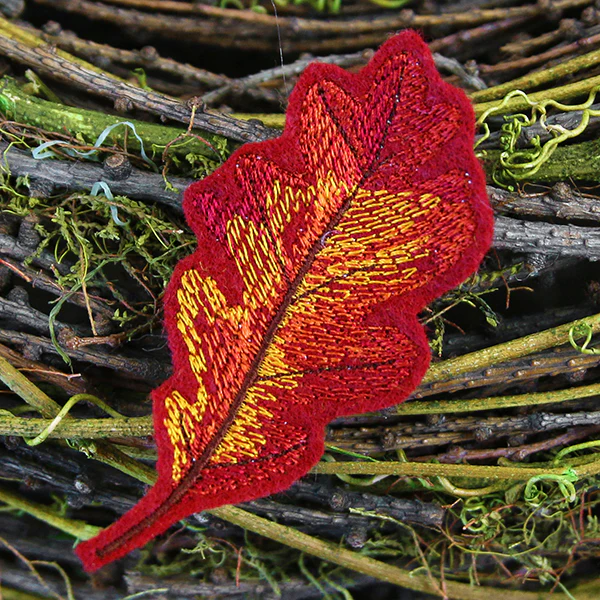 Freestanding Fabric Oak Leaf (In-the-Hoop) - Image 5