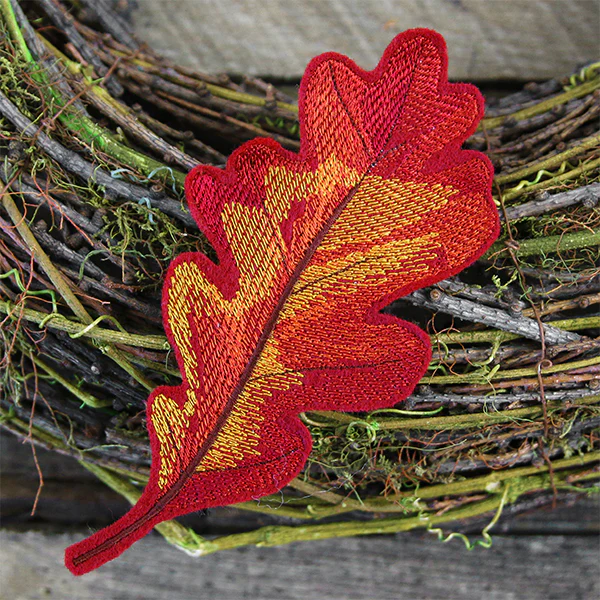 Freestanding Fabric Oak Leaf (In-the-Hoop) - Image 7