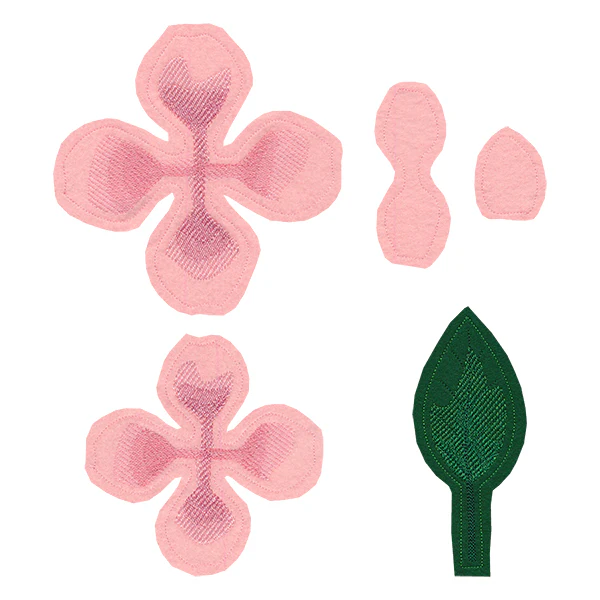 Freestanding Fabric Rose (In-the-Hoop) - Image 8
