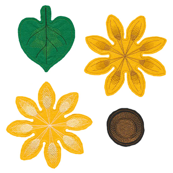 Freestanding Fabric Sunflower (In-the-Hoop) - Image 2