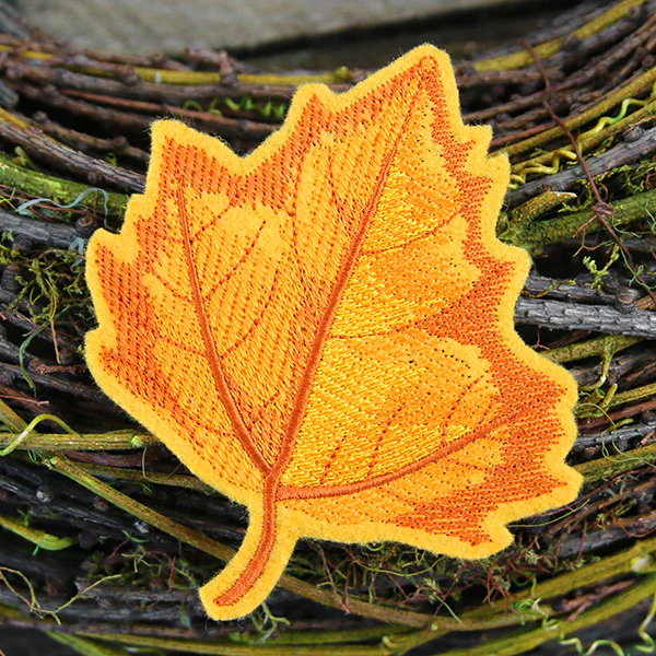 Freestanding Fabric Sycamore Leaf (In-the-Hoop) - Image 3