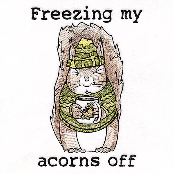 Freezing My Acorns Off Squirrel - Image 4
