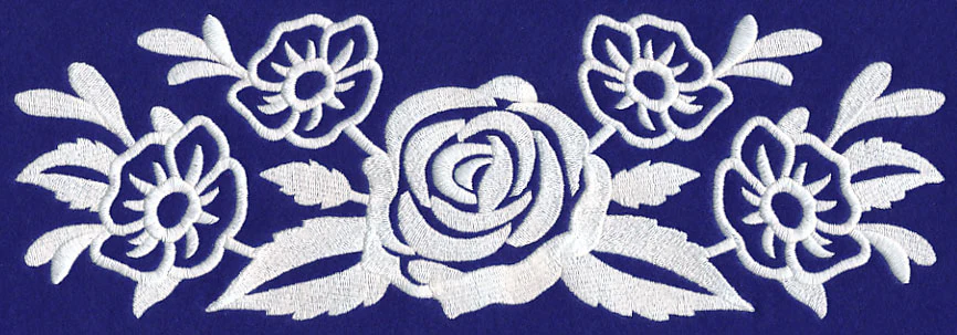French Boutique Border (Whitework)