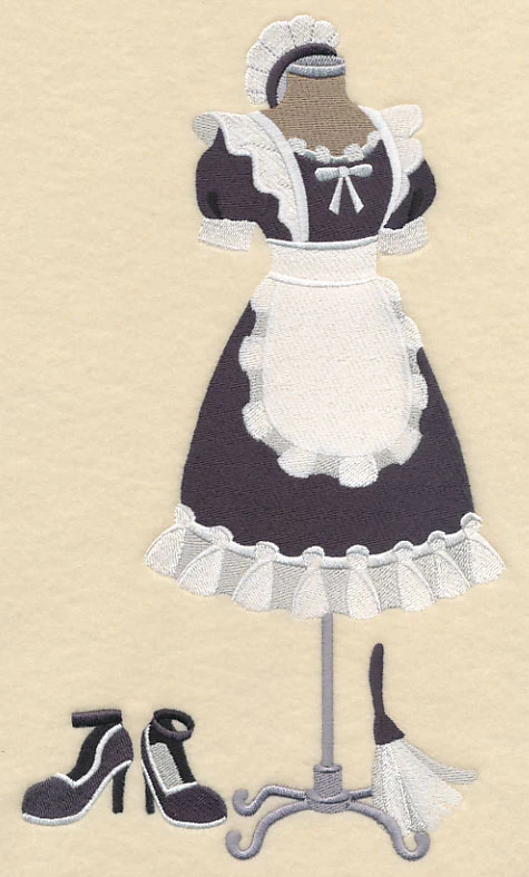 French Maid Costume Dress Form