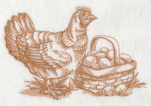 French Market Chicken (Toile) - Image 4