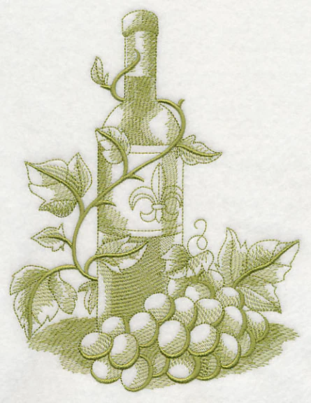 French Market Wine (Toile) - Image 2