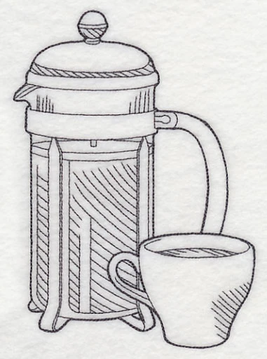 French Press Pot Etching - Image 3