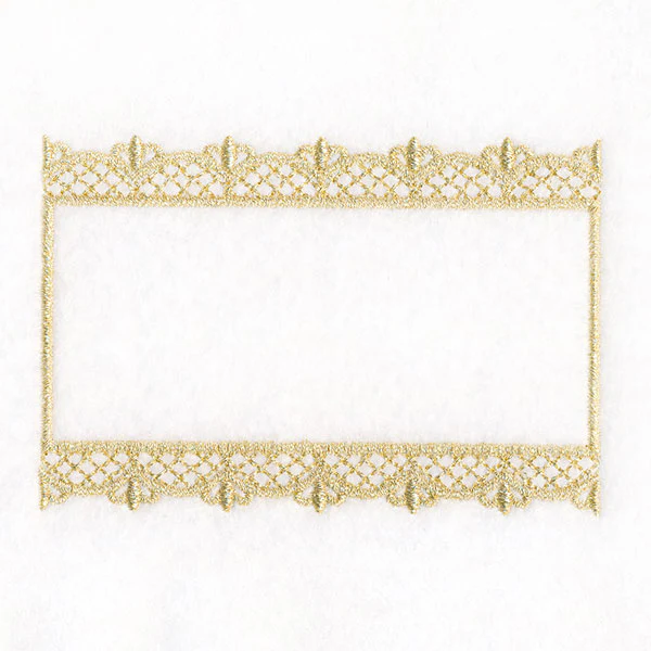 Fresh and Timeless Gilded Filigree Quilt Label - Image 3