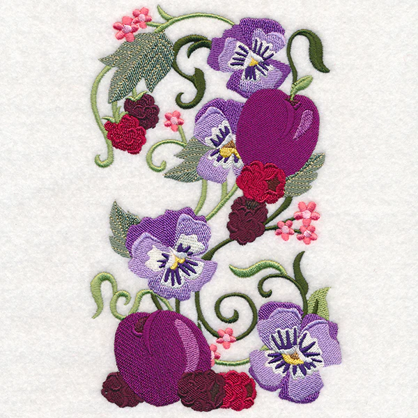 Fresh Berries and Pansies - Image 3