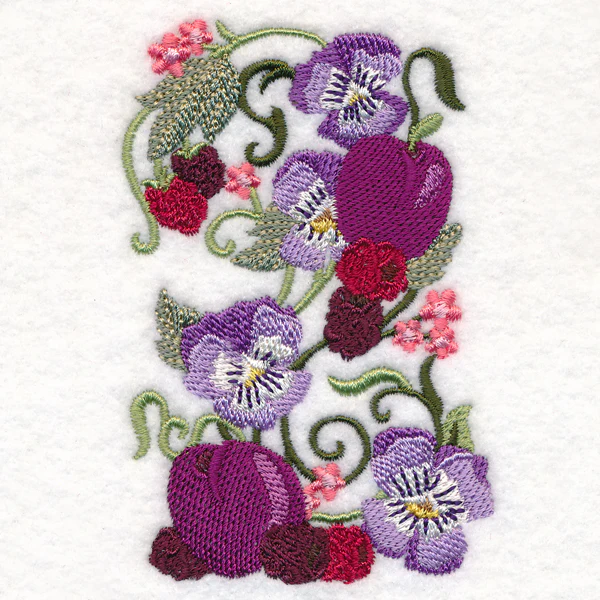 Fresh Berries and Pansies - Image 5
