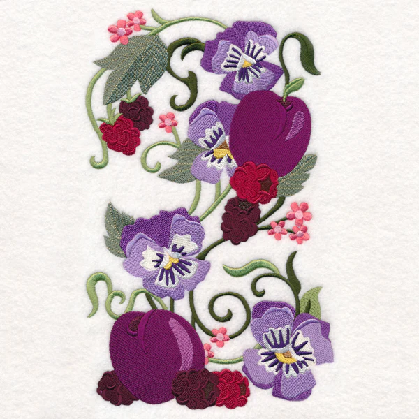 Fresh Berries and Pansies - Image 6