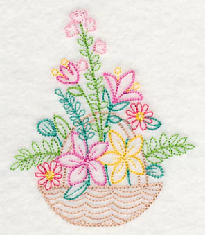 Fresh Flower Basket 5 (Vintage) - Image 3