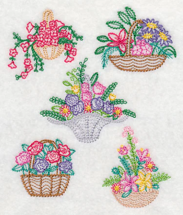 Fresh Flower Baskets (Vintage) - Image 3