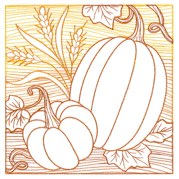 Fresh Harvest - Pumpkins Etching - Image 2