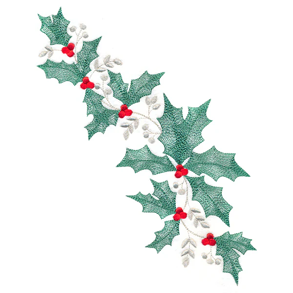 Fresh Holly and Berries Spray