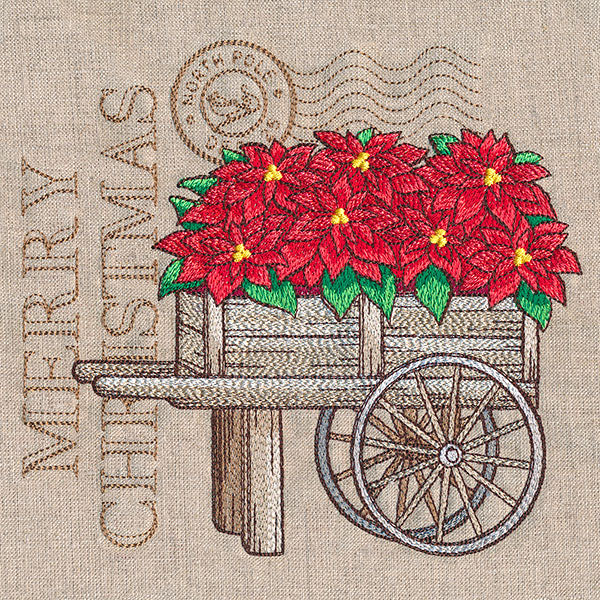 Fresh Poinsettia Cart Medley - Image 3