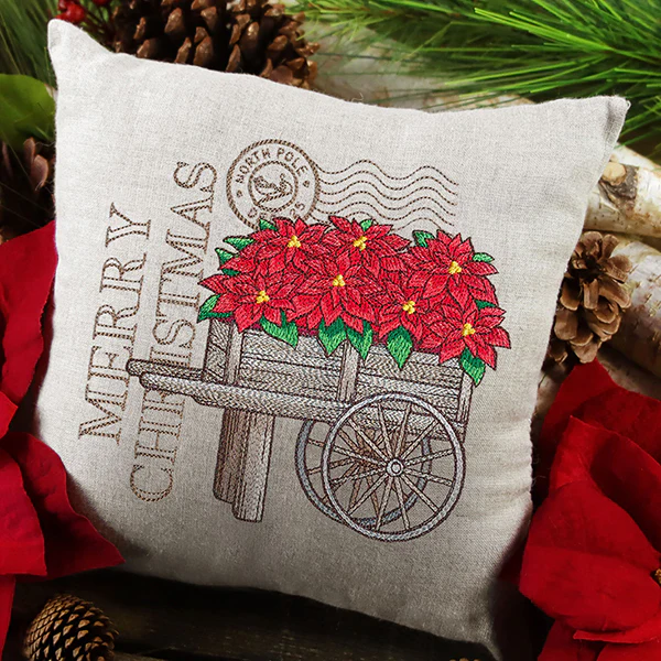 Fresh Poinsettia Cart Medley - Image 6