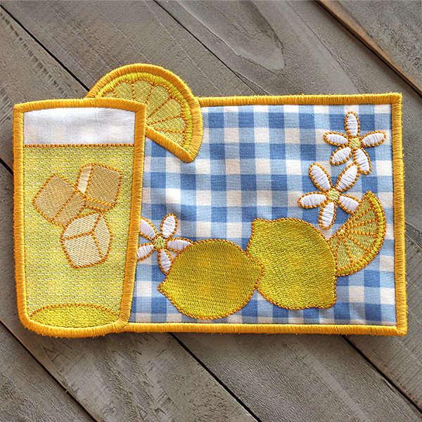 Fresh Squeezed Mug Rug (In-the-Hoop) - Image 5