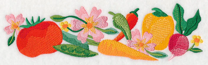 Fresh Vegetables in Watercolor Border - Image 2