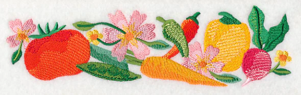 Fresh Vegetables in Watercolor Border - Image 3