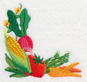 Fresh Vegetables in Watercolor Corner - Image 3
