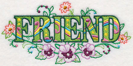Friend with Vintage Flower Fade - Image 4