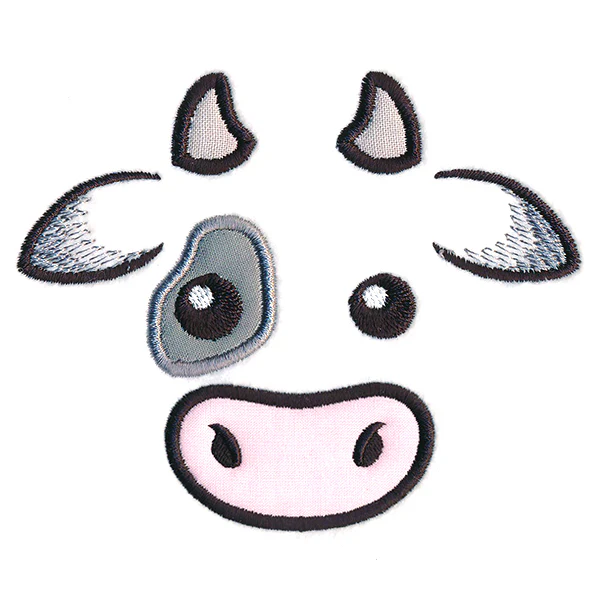 Friendly Cow Face (Applique) - Image 5