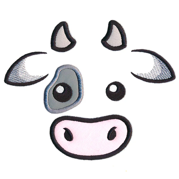 Friendly Cow Face (Applique) - Image 7