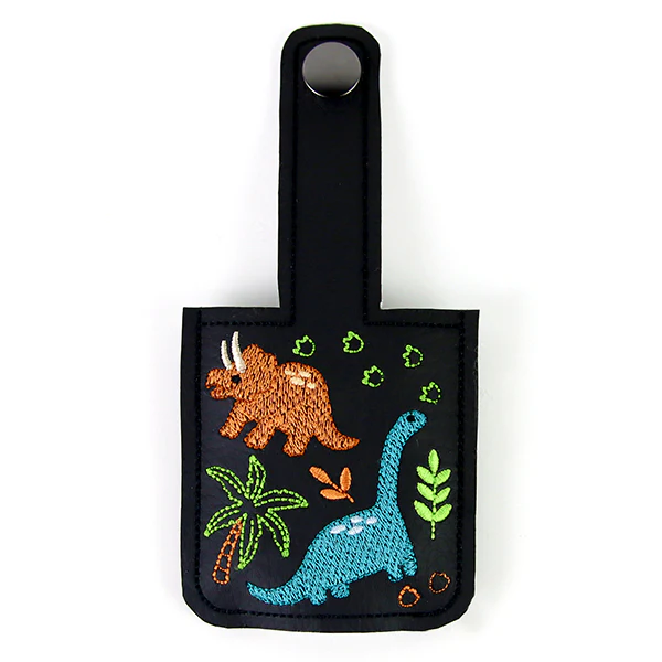 Friendly Dinosaur Pals Hand Sanitizer Keychain (In-the-Hoop) - Image 2