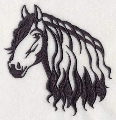 Friesian Horse Silhouette - Image 2