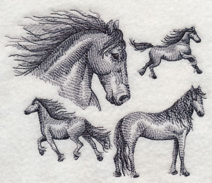 Friesian Horse Sketch - Image 3