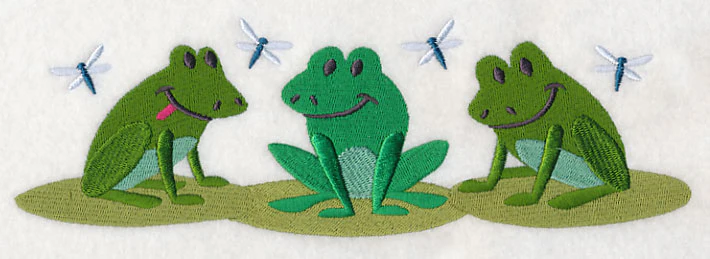 Frog and Dragonfly Border