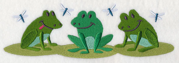 Frog and Dragonfly Border - Image 2