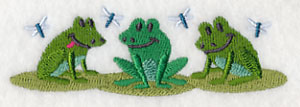 Frog and Dragonfly Border - Image 4