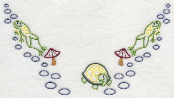 Frog and Turtle Neckline (V-Neck) (Split) - Image 2