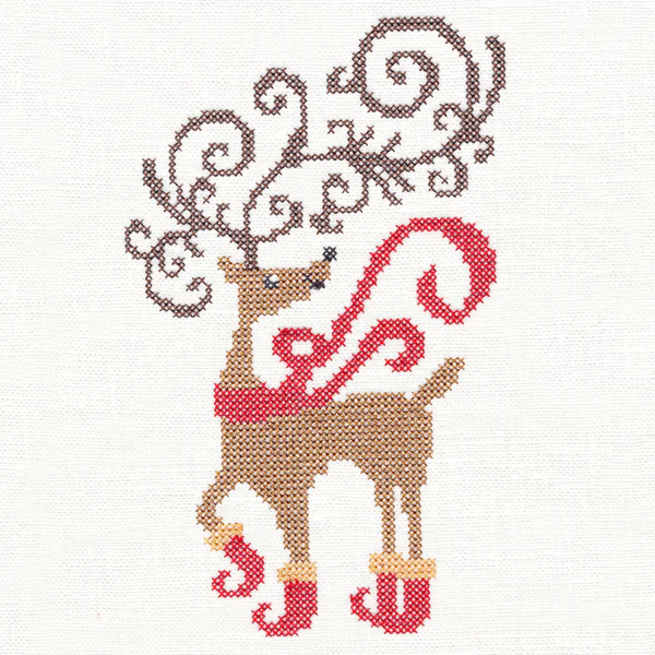 Frolicking Fancy Reindeer (Cross Stitch) - Image 3